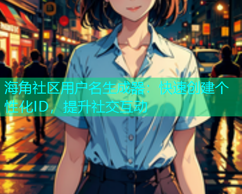 海角社区用户名生成器：快速创建个性化ID，提升社交互动